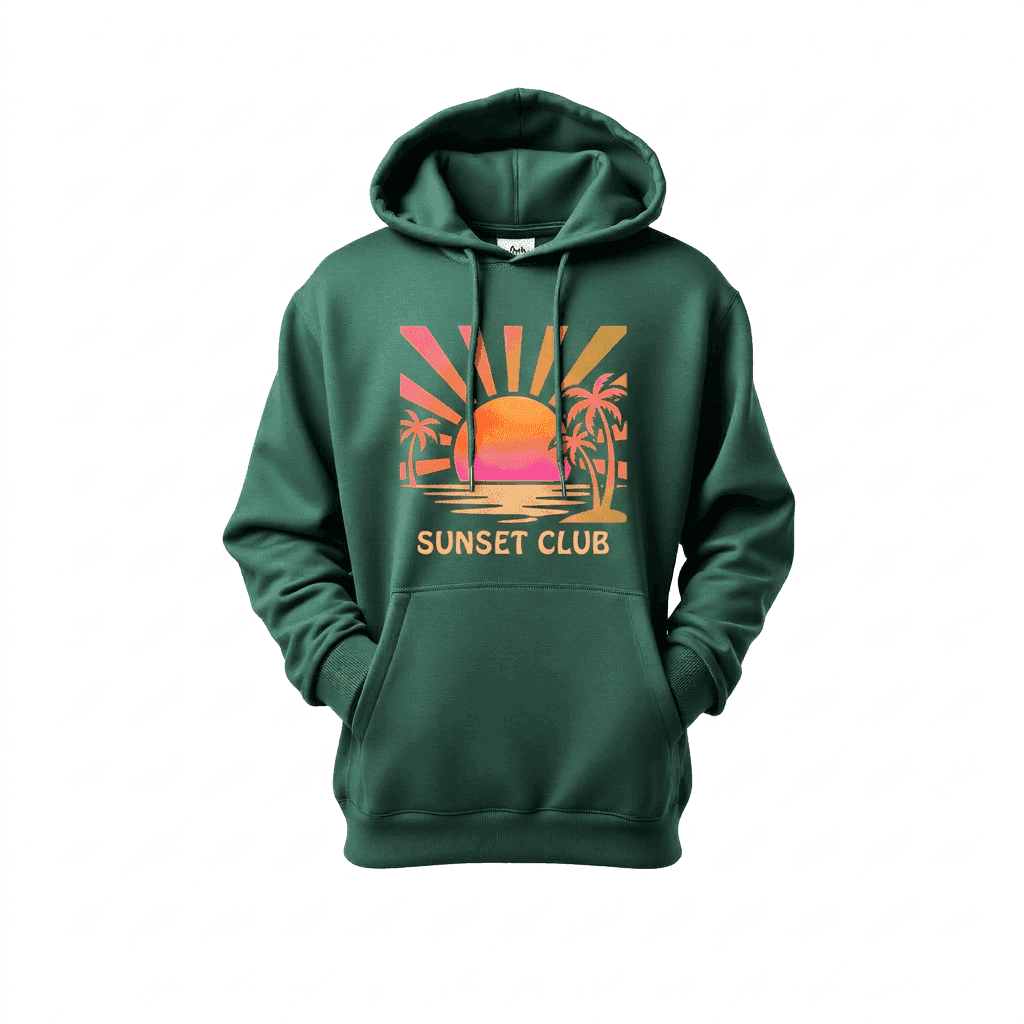 Premium green hoodie